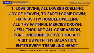 MHB 431 - LOVE DIVINE ALL LOVES EXCELLING