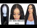🔥How To: DIY BOX BRAIDS WIG USING CROCHET HAIR / Beginner Friendly / Protective Style / Tupo1
