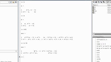 Matlab Sect 32 Working with Matrices and the Symbolic Math Toolbox