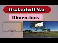 basketball net dimension / basketball net measurement / basketball backboard / basketball net height