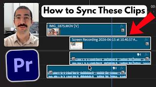 Premiere Pro: How to Sync Clips Using Audio Synchronization in One Click!