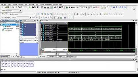Simulation output of 4 