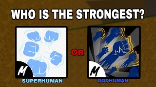 Who is the biggest DAMAGE! GODHUMAN OR SUPERHUMAN??? [Blox Fruits]