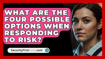 What Are The Four Possible Options When Responding To Risk? - SecurityFirstCorp.com