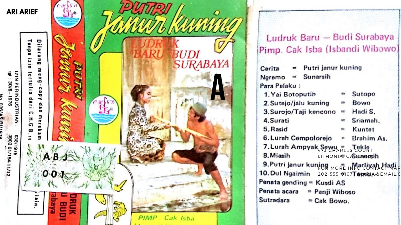 PUTRI Janur Kuning (side A)----Ludruk Baru Budi Surabaya
