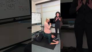 woman tries to take a chair from her boss #Shorts