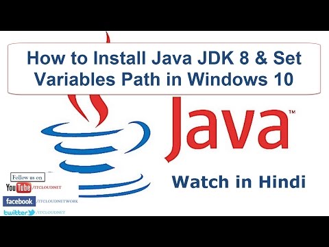 Watch in Hindi: How to Install Java JDK 8 & Set Environment Variables Pa...
