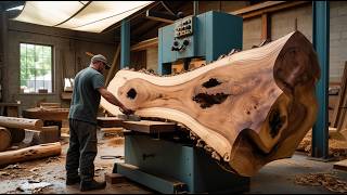 A Bent Tree Branch Becomes A Unique Book Library—70 Year Old Wood Craftsman Creates A Work Of Art;