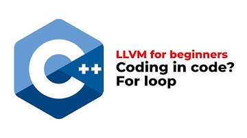 LLVM IR C++ API: your first for loop