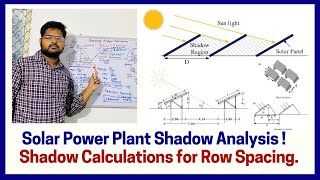 Solar Power Plant Shadow Analysis ! // Shadow Calculations for Row Spacing. screenshot 3