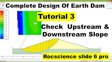 Tutorial 3:Complete Design Earth Dam |Check Slopes After Construction Condition Rocscience Slide 6