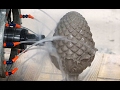 Profiled stone pineapple  apex 5axis cnc saw  profiler