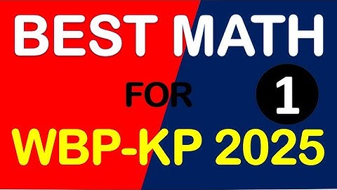 Maths for WB Police, KP Exam 2025 || পশ্চিমবঙ্গ পুলিশ ও কলকাতা পুলিশ || MATH shortcut trick | Hasnat