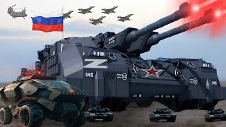วันนี้! รถถังเทอร์โบแห่งรัสเซียทำลายขบวนรถถัง M1 Abrams ในแนวป้องกันของยูเครน - ARMA 3