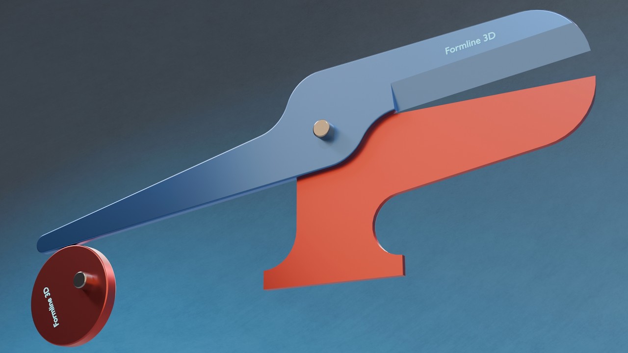#130 Cam-Driven Iron Plate Shear – 507 Mechanical Movements 3D Animation