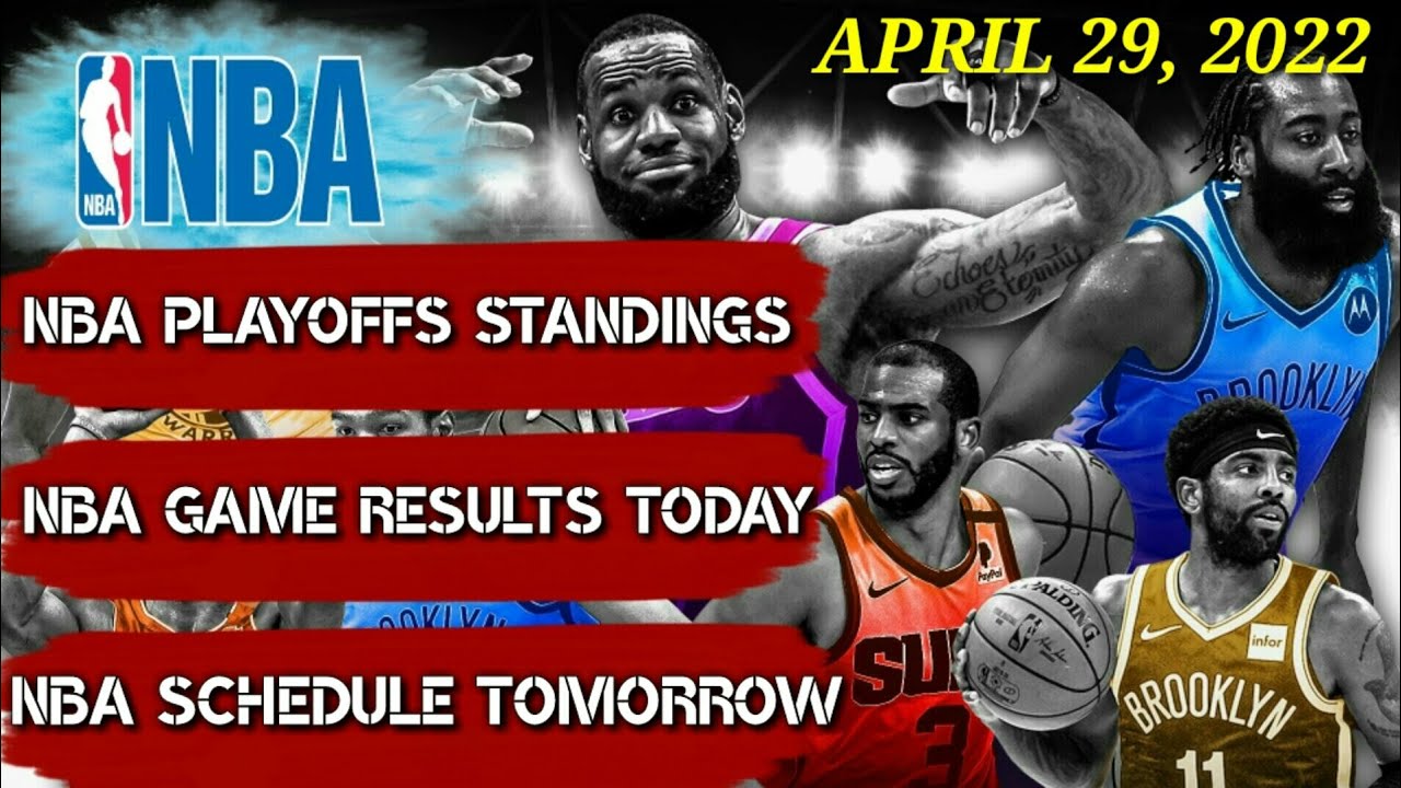 NBA STANDINGS TODAY AS OF APRIL 29, 2022 NBA GAME RESULTS TODAY NBA