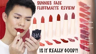 MAGANDA BA TALAGA?!!! SUNNIES FACE FLUFFMATTE REVIEW AND LIP SWATCHES (ALL SHADES) | Kenny Manalad screenshot 4