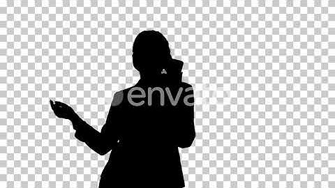 Silhouette business woman, Alpha Channel | Motion Graphics - Envato elements