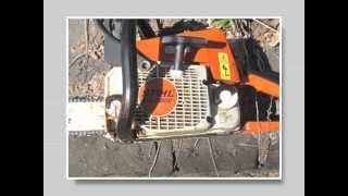 How to start the Stihl MS-250 chainsaw