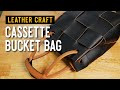 [가죽공예]카세트버킷백만들기:[leather craft]making a cassette bucket bag + PDF pattern