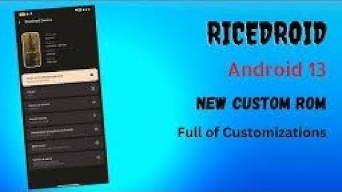 RICEDROID 10.2 FIXED  | UPDATED | ANDROID 13.