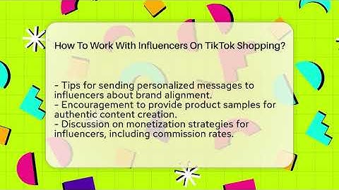 How To Work With Influencers On TikTok Shopping? - Everyday-Networking