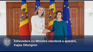 Întrevedere cu Ministra olandeză a apărării, Kajsa Ollongren