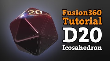 #Random: D20 - Icosahedron in Fusion 360