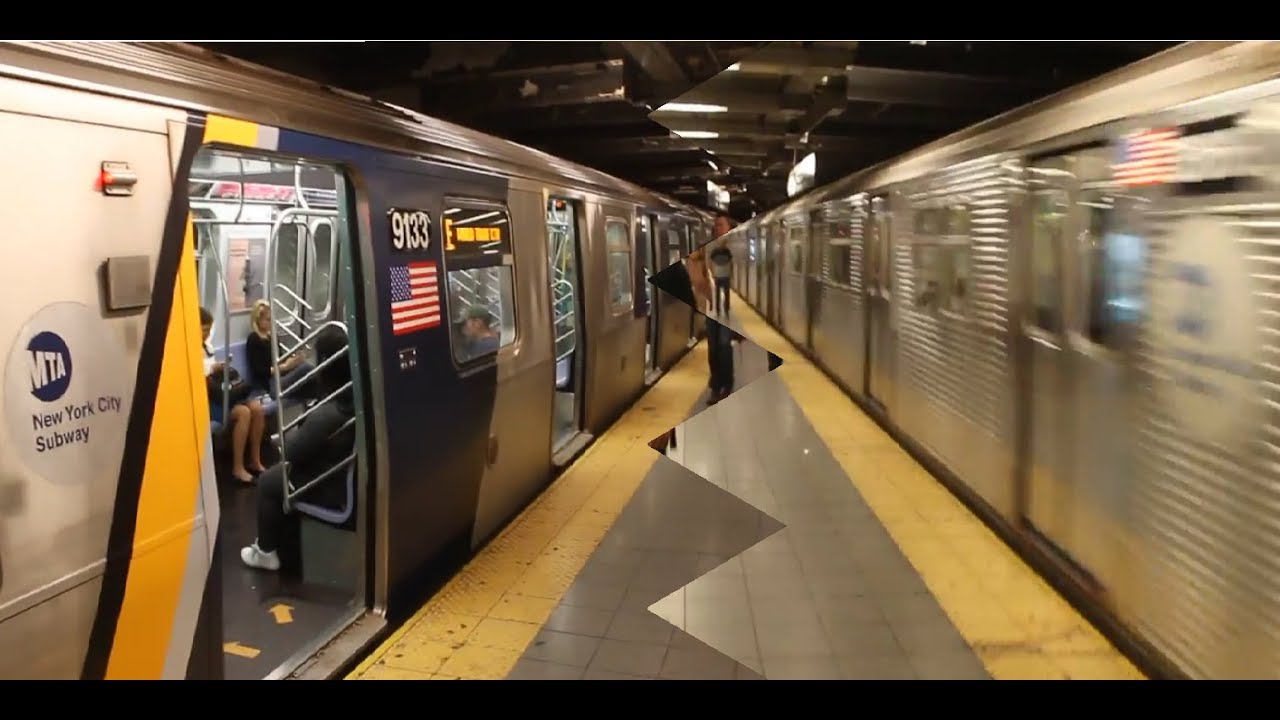 Mta Subway Overhauled R160b E Train And R32 A Train Leave 14th St