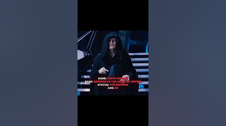 The Evolution of Darth Sidious