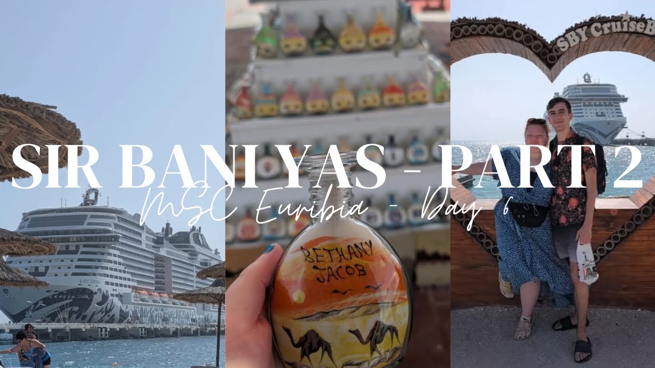 Exploring Sir Bani Yas: Beaches, Sand Art & MSC Food on the lsland!! Ep:80