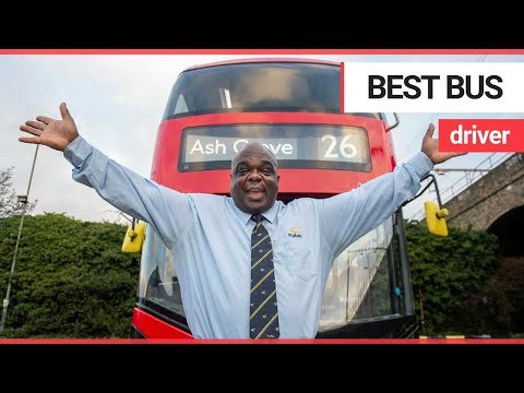 Former homeless person crowned London's top bus driver | SWNS TV