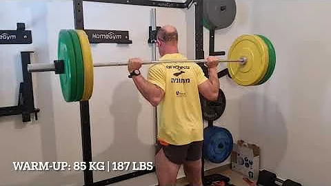 From ZERO to HERO | Getting Strong Again | 90 KG Low-Bar Squat (5 sets x 9 reps)