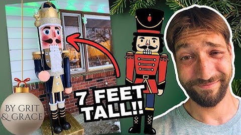 I made a GIANT Nutcracker! | Christmas Special
