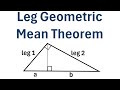 Leg Geometric Mean Theorem