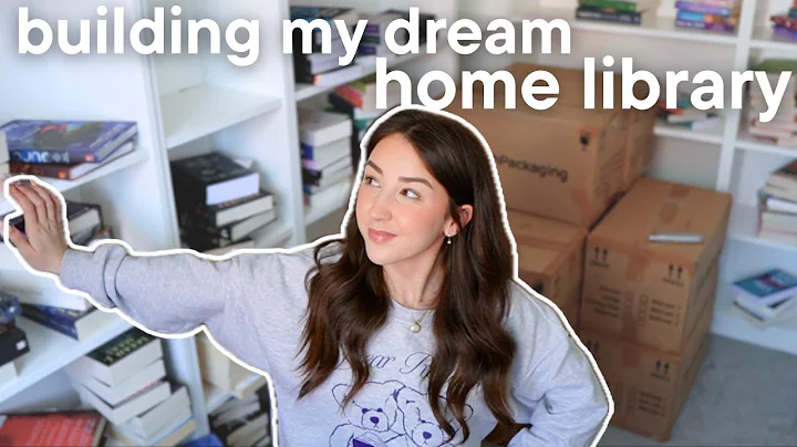 building and organising my dream home library🏠 📖 bookshelf organisation!
