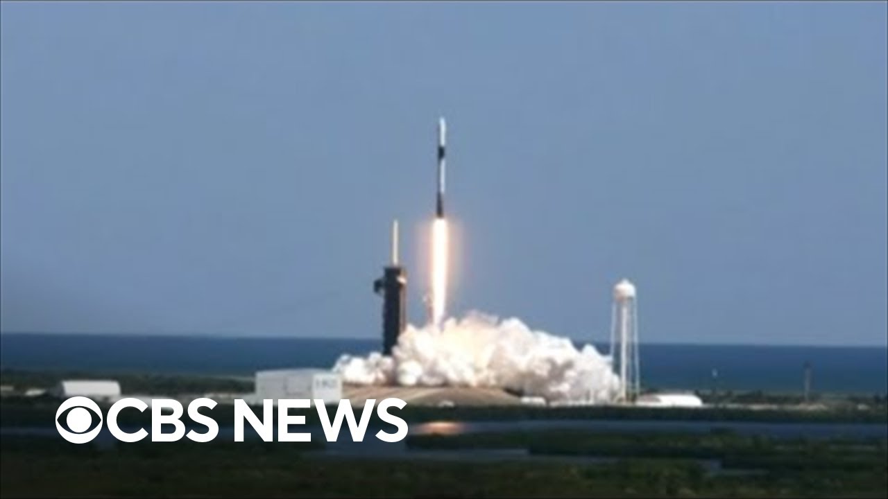 SpaceX launches Axiom-1 crew to International Space Station - YouTube