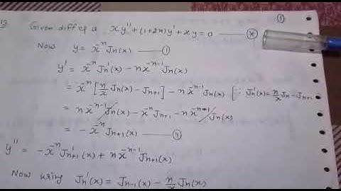 Integral representation of Bessels function