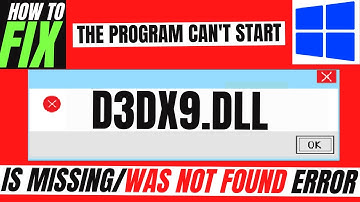 [2022] How To Fix D3DX9.dll Missing Error ✅Not found error💻 Windows 10/11/7 32/64bit