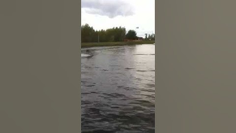Cable wakeboard backroll to revert attempt