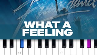 Irene Cara - What A Feeling (Flashdance)  (piano tutorial)