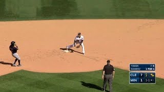 CLE@MIN: Twins turn two to end the top of the 7th