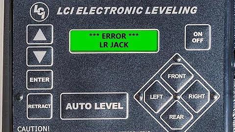 Correcting a RV Leveling System Jack Error