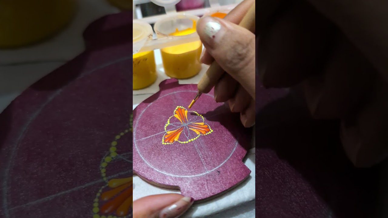 Mandala tea coaster making 