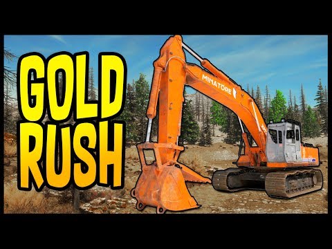 Gold Routesh - DIGGING FOR GOLD! Digging a Gold Mine With Heavy Equipment - Gold Routesh Gameplay