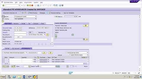 SAP MM Invoice verification Section C Posting Subsequent credit