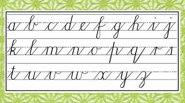 Cursive writing tutorials from basics to advanced - lesson 6