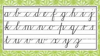 Cursive writing tutorials from basics to advanced - lesson 6