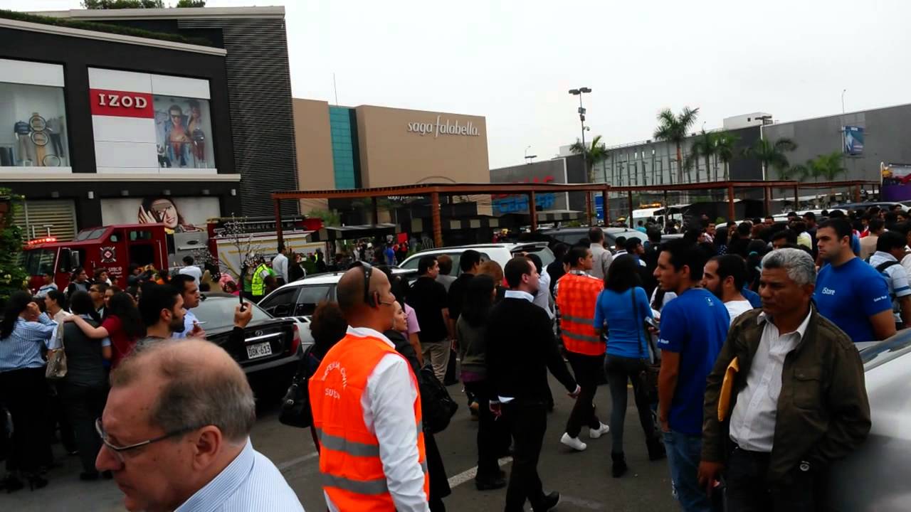 chimbote peru clima Simulacro de sismo en el Jockey Plaza