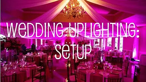 Wedding Uplighting Setup in Banquet Hall - DayDayNews